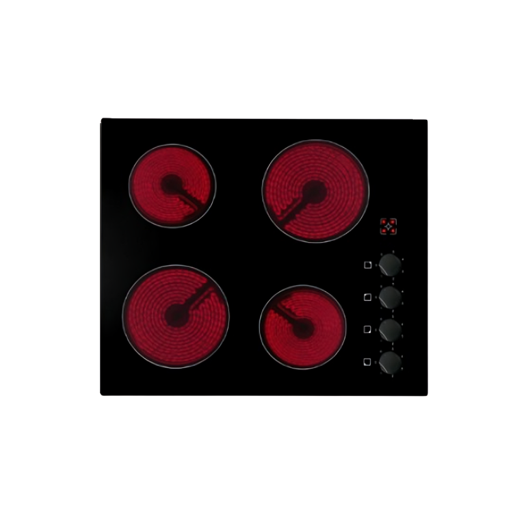 CERAMIC HOB 4 HEATING ZONES WITH KNOBS CATA CER60KCD